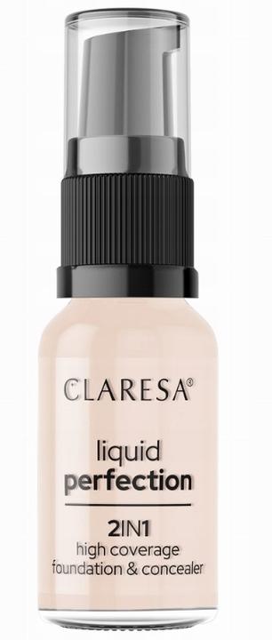 Produktbild Claresa Liquid Perfection 2In1 Concealer & Foundation With Matte Finish Liquid 101 Light 18G (101 Light)