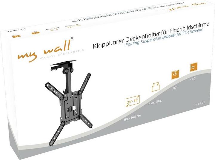 Image du produit myWall Support plafond pliable pour écran plat (Plafond, 55", 20 kg)