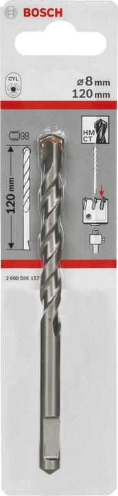 Image du produit Bosch Professional Zubehör Foret de centrage pour adaptateur hexagonal et SDS plus, 8 mm, 120 mm (8 mm)