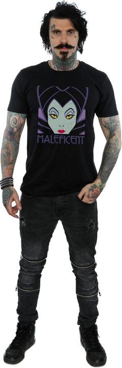 Actual product image Disney Mens Maleficent Cropped Head T-Shirt (XXL)