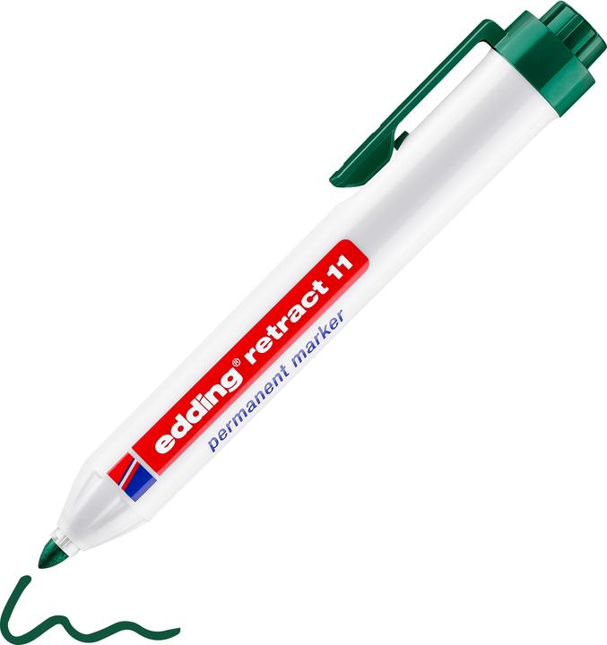 Produktbild Edding Permanent Marker 11 grün (Grün, 3 mm, 10 x)