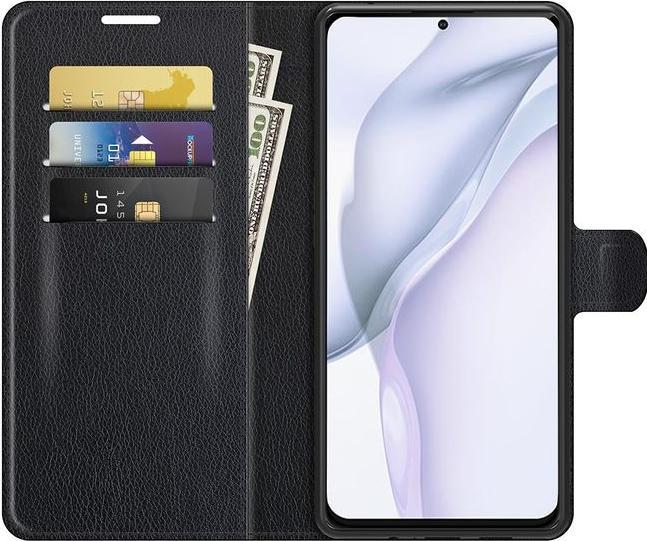 Actual product image MU Classic Litchi Leather Bookcover Series (Huawei P50)