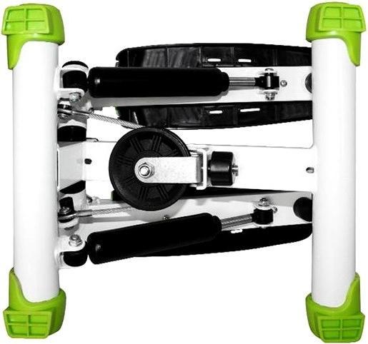 Actual product image HMS Diagonal stepper with cable white and green S3033
