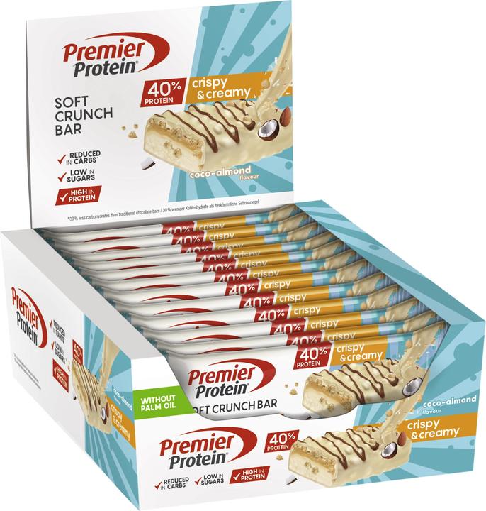 Premier Protein Soft Crunch Bar 40% Protein (480 g, 12 Stk.)