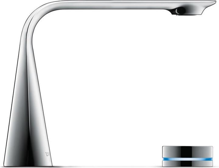Duravit 2-hole electronic battery D.1 M with plug-in power supply chrome