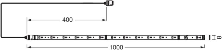 Produktbild Ledvance Flexible, erweiterbare LED-Strips mit RGB-Farbsteuerung und dimmbarem Weisslicht (RGB, 100 cm, Indoor)
