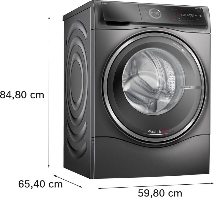 Bosch Hausgeräte WNC254ARSN Tumble dryer, gray (6 kg)