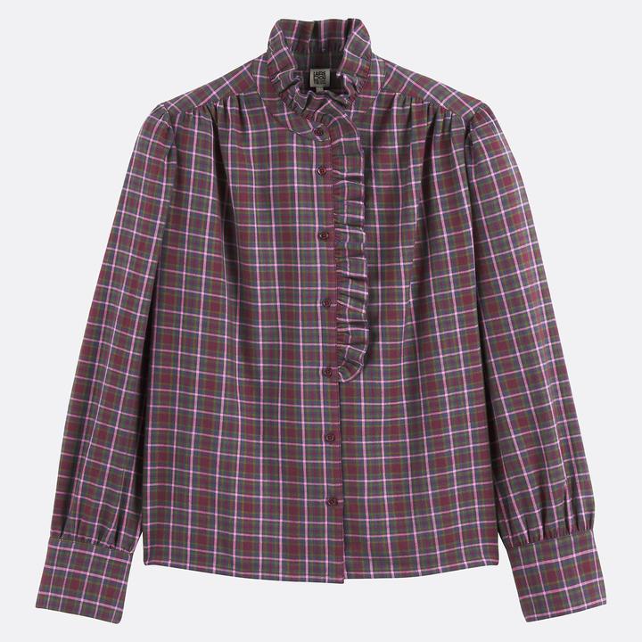 Immagine prodotto La Redoute Collections Kariertes Hemd mit viktorianischem Kragen (48)