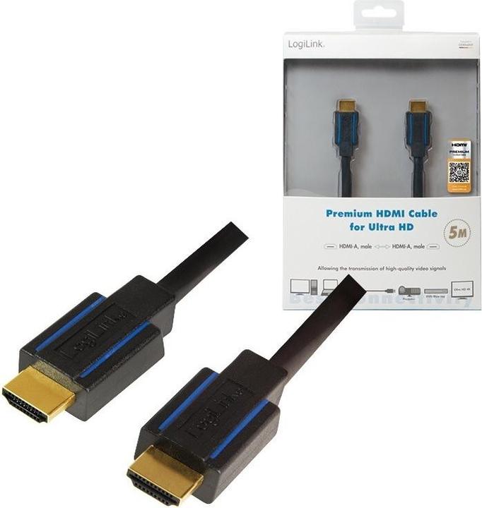 Produktbild LogiLink HDMI (Typ A) — HDMI (Typ A) (5 m)