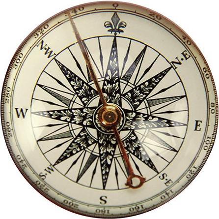 Actual product image Seemanngarn Compass display 7.8 x 3.7 cm