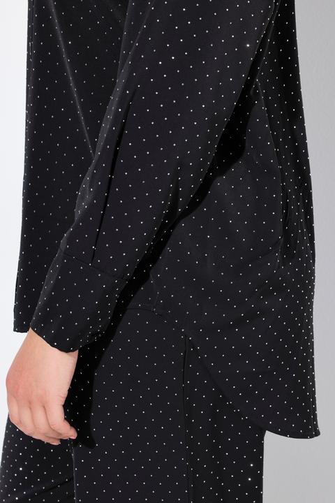 Produktbild Miamoda Bluse, oversized, allover mit Glitzersteinchen (60)