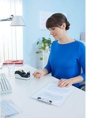 Produktbild tesa EASY CUT ORCA Tischabroller, sauberer Schnitt