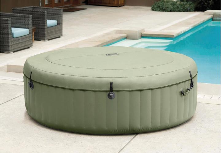 Produktbild Intex 6-Personen Olive Grün Round Bubble Spa Set
