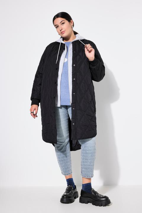 Produktbild Studio Untold Steppmantel, Straight Shape, Hoodie-Einsatz (58)