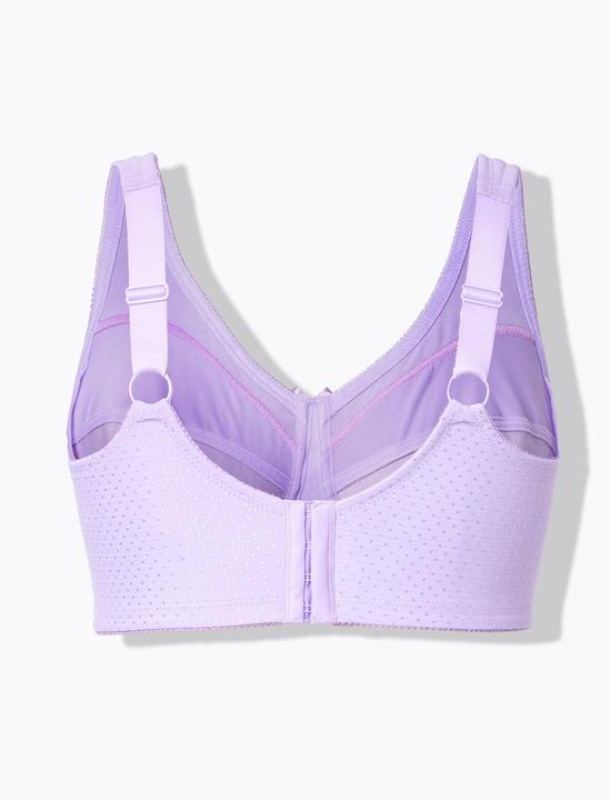 Actual product image Ulla Popken Jacquard Dot Wirefree Kelly Fit Support Bra (Single pack, 95 E)