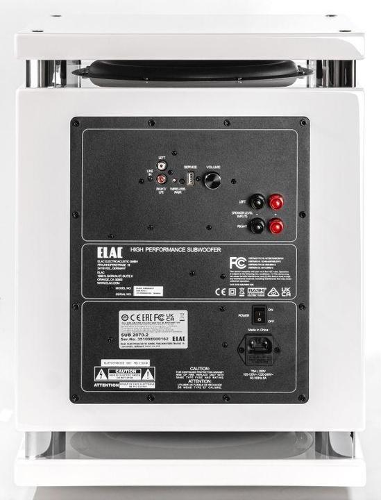 Produktbild ELAC Sub 2070.2 hochglanz *highgloss weiss* (1 Stk., 600 W)