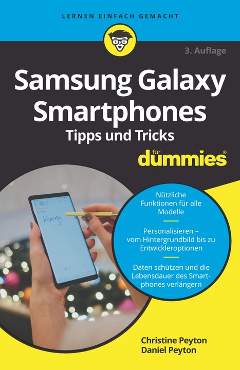 Produktbild Samsung Galaxy Smartphones Tipps und Tricks für Dummies (Deutsch, Christine Peyton, Daniel Peyton, 2020)
