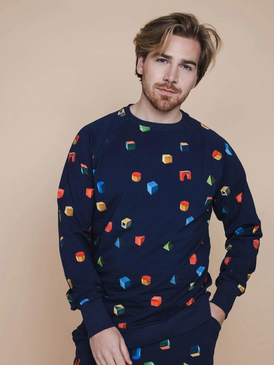 Produktbild Snurk Pullover Herren Bausteine (L)