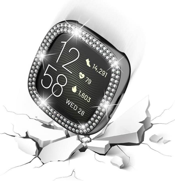 Immagine prodotto Cover-Discount Fitbit Versa 4 / Sense 2 - Custodia protettiva con strass glitterati nero