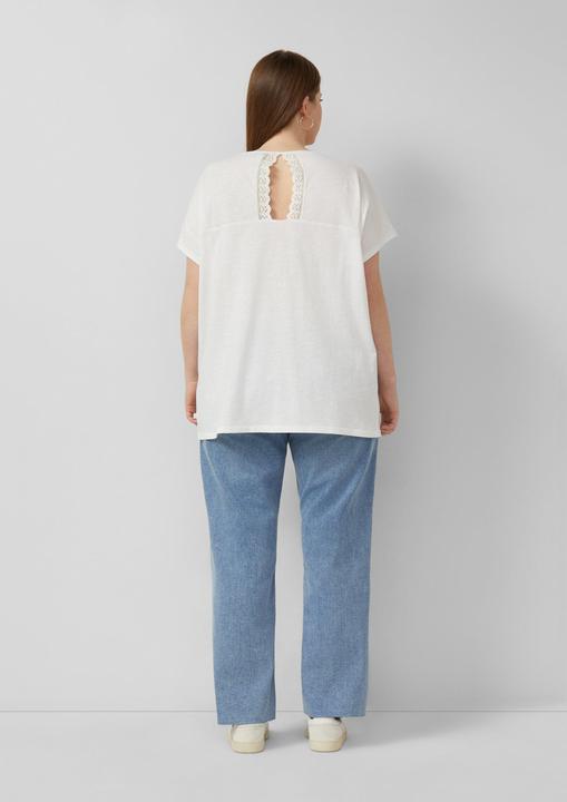 Produktbild s.Oliver Baumwollshirt mit Spitzeneinsatz (52)