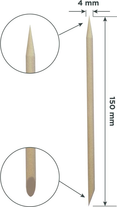 Produktbild Staleks Orangenholz-Stäbchen EXPERT 150 mm 100 Stk.