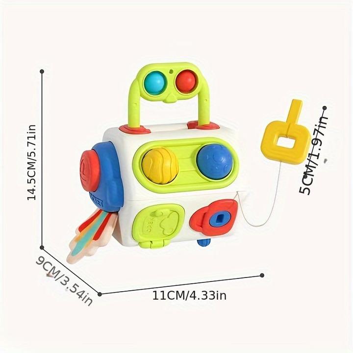 Actual product image Activity Board 10 in 1 Busy Cube for toddlers, Busy Board Cube, toddler toy, baby learning toy
