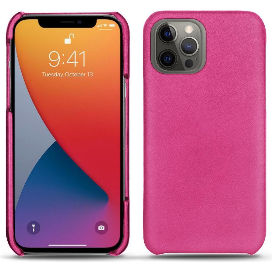 Noreve Lederschutzhülle (Apple iPhone 13 Pro Max), Smartphone Hülle, Rosa