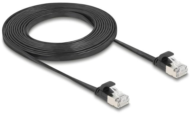 Produktbild Delock RJ45 Flachband Patchkabel Stecker zu Stecker Cat.6A 3 (U/FTP, CAT6a, 3 m)