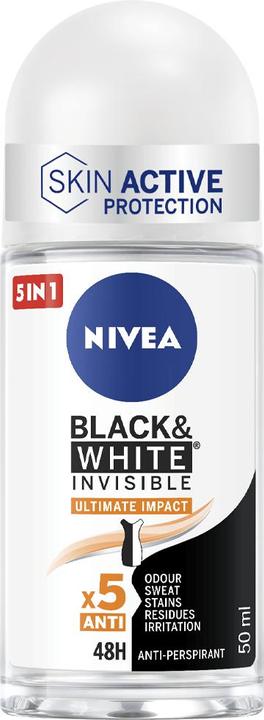 Immagine prodotto NIVEA Black & White Invisible Ultimate Impact Roll On 50 ml (Roll-on, 50 ml)