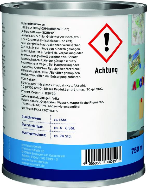 Produktbild Plid Magnetfarbe 1,5L Anthrazitgrau für ca. 4m² + Anstreichset/Magnetlack Magnetwand (Anthrazitgrau, 1.50 l)