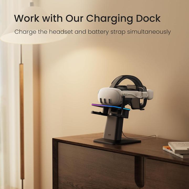 Actual product image KIWI design SPC Kopfband mit Batterie für Meta Quest 3 / 3S
