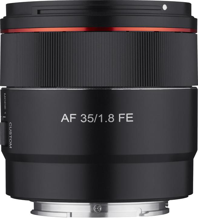 Actual product image Samyang AF 35mm f/1.8 FE (Sony E, APS-C / DX, full size)