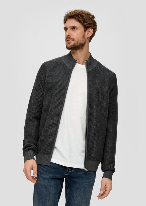 Produktbild s.Oliver Strickjacke Strickjacke mit Musterstruktur (L)