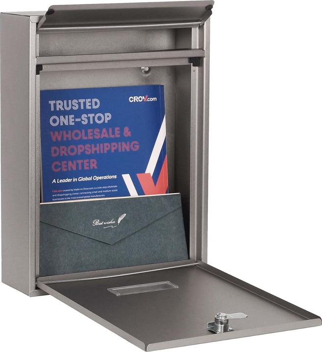 Actual product image Wiltec Design Mailbox V10 Letterbox Postbox Pillar Letter Mail Post Box