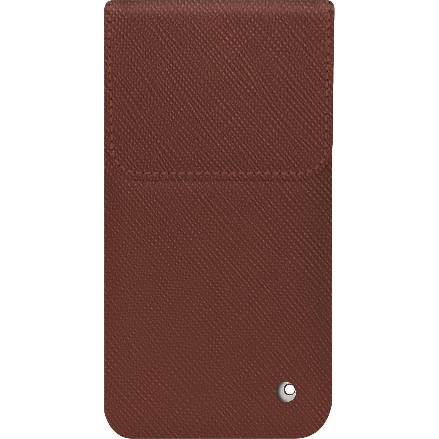 Noreve Lederschutzhülle (Apple iPhone 16), Smartphone Hülle, Braun
