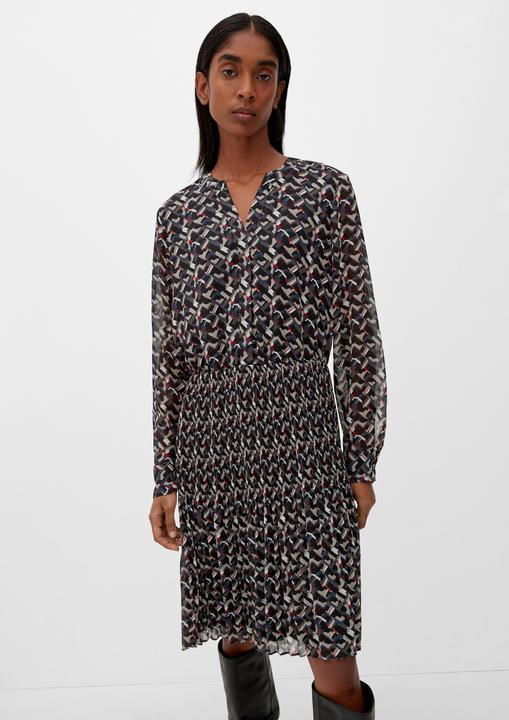 Image du produit s.Oliver Kleid Midikleid mit Plisséefalten (46)