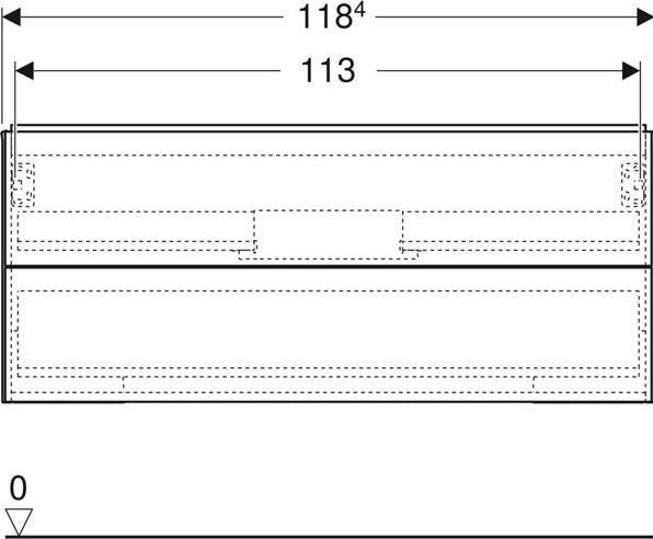 Immagine prodotto Geberit Mobiletto ONE, 2 cassetti, 118,4x50,4x47cm, 505.265.00. (54 x 47 x 67 cm)