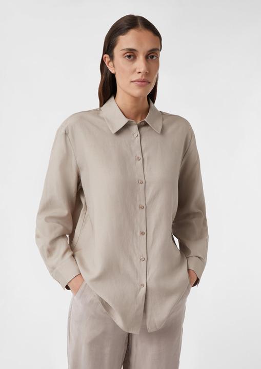Immagine prodotto Comma Bluse Hemdbluse aus Leinenmix im Relaxed Fit (48)