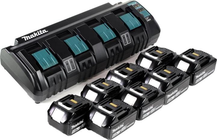 Produktbild Makita Power Source Kit 18V mit DC 18 SF 4-fach Ladegerät + 8x BL1860B Akku 6,0Ah (18 V)