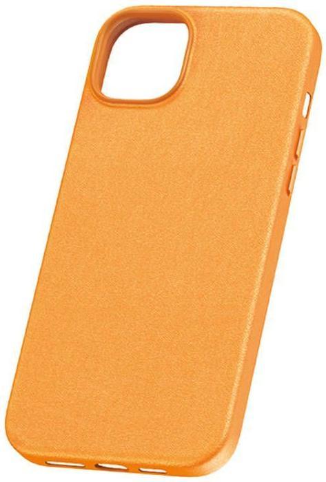 Actual product image Baseus Phone Case for iPhone 15 ProMax Fauxther Series (Orange) (Apple iPhone 15 Pro Max)