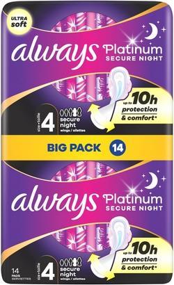 Immagine prodotto Always Platinum Secure Night Sanitary Napkins 7 Count (7 x)