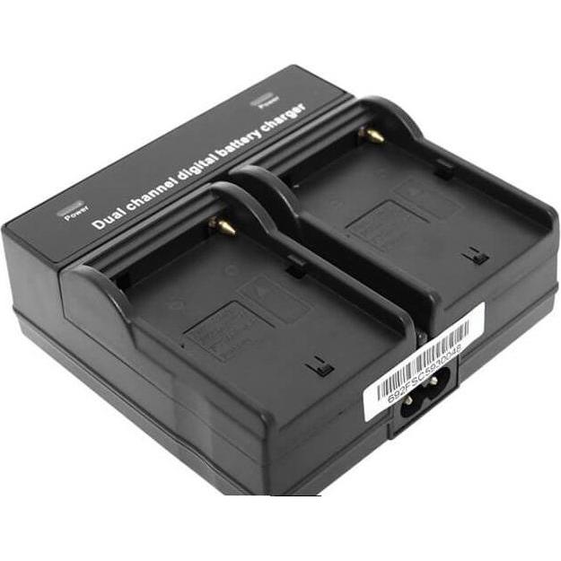 Farseeing Caricatore doppio per (Caricabatterie per fotocamere), Alimentatore fotocamera