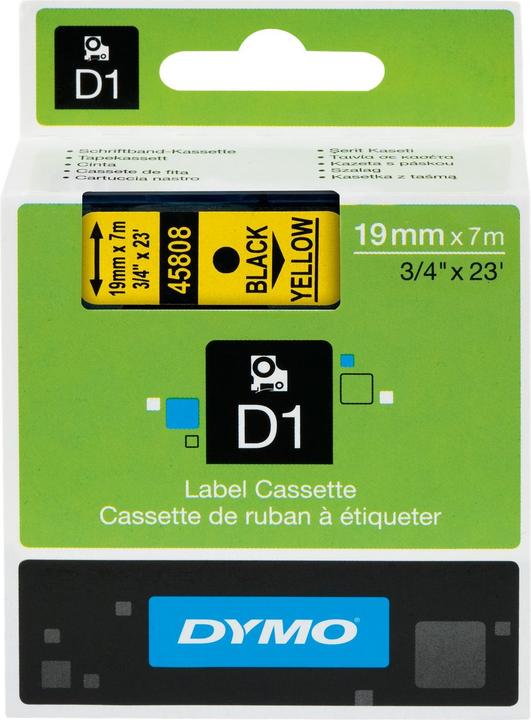Immagine prodotto Dymo S0720880 Nastro standard (1.90 cm, Giallo, Nero)