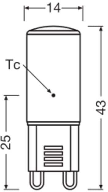 Productafbeelding Osram LED PIN G9 19 1,9 W/2700 K G9 (G9, 180 lm, 1 x)