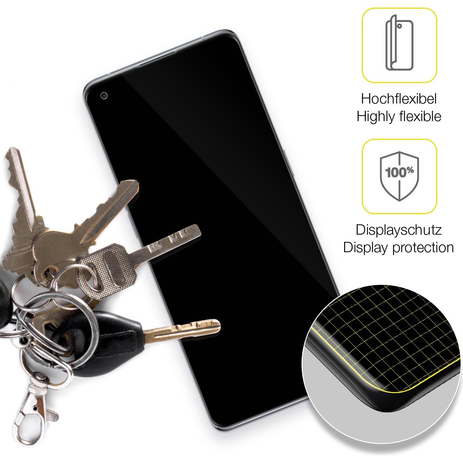 Thumbnail - Dipos Displayschutzfolie Full-Cover 3D (3 Stück, Oppo Find X5), Smartphone Schutzfolie, Transparent