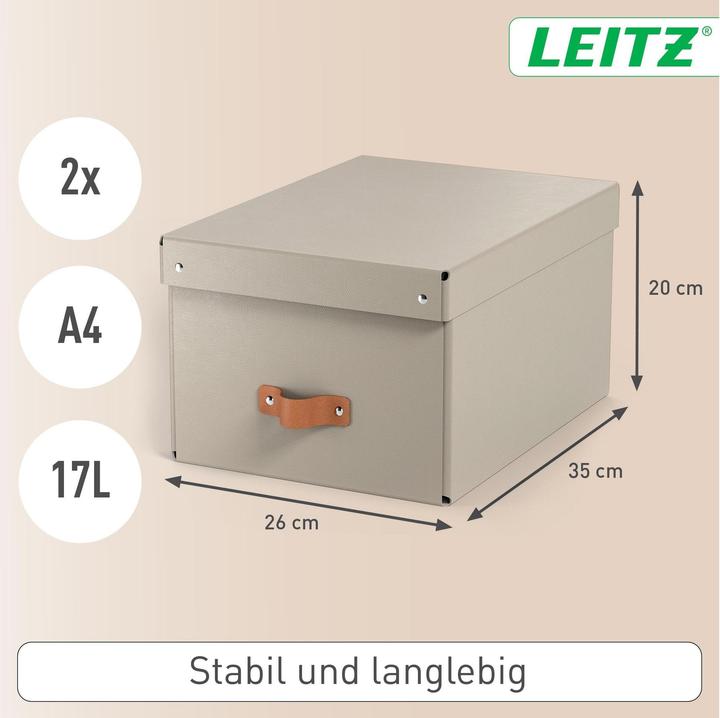 Actual product image Leitz Storage Box Puro Medium with Lid (A4, A5)
