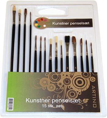 Winsor & Newton Penselst i blister 15ass.