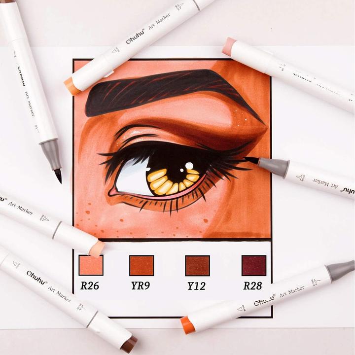 Actual product image Ohuhu Honolulu (Skin colors, 24 x)