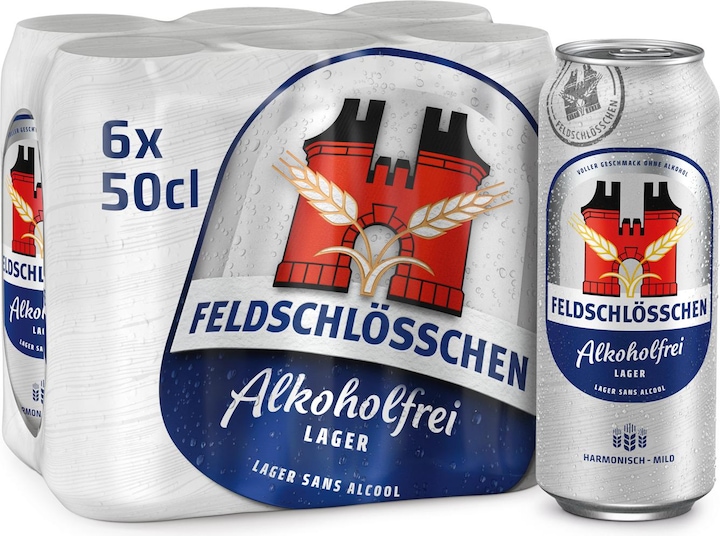 Image du produit Feldschlösschen Bière de garde sans alcool (6 x 50 cl)