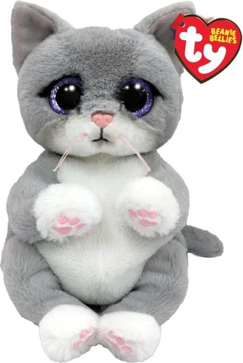 Actual product image Ty Beanie Babies Bellies Morgan Grey 15cm (15 cm)